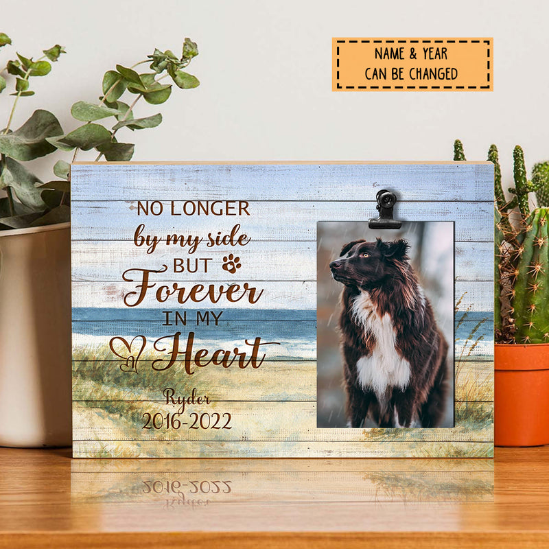 Forever In My Heart, Pet Memorial Keepsake, Personalized Pet Name Photo Clip Frame, Pet Loss Gifts, Sympathy Gifts
