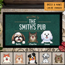 Welcome To My Pub, Welcome Doormat, Personalized Dog & Cat Doormat, Home Decor, Gifts for Pet Lovers