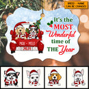 It's The Most Wonderful Time Of The Year, Personalized Dog Breed Aluminium Ornate Ornament, Christmas Home Decor