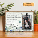 I'm Right Here In Your Heart, Pet Memorial Keepsake, Personalized Pet Name Photo Clip Frame, Pet Loss Gifts
