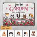 Metal Garden Sign, Gifts For Pet Lovers, Fruit Veggies Herbs Rose & Butterfly Personalized Housewarming Gifts