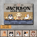 lake house decor Metal Lake House Sign, Gifts For Pet Lovers, Lake mead Arizona Welcome Signs, Custom Housewarming Gifts