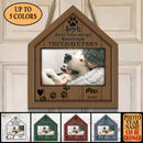 Angels Don't Have Wings Sometimes They Have Paws, Pet Memorial, Personalized Pet Photo Door Sign, Loss Of Pet Gifts